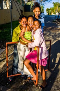 Girls playing