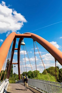 Arched bridge over the Hohenzollern Canal in Jungfernheide