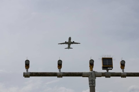Aircraft taking off