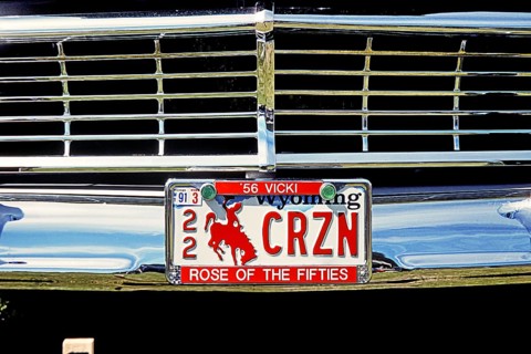 Car licence plates USA