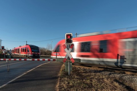 On a single-track railway line
