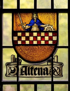 Historical coat of arms disc of Altena