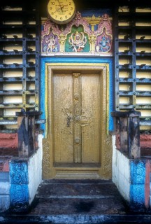 Lord Sri Krishna temple after closing the door in Ambalapuzha