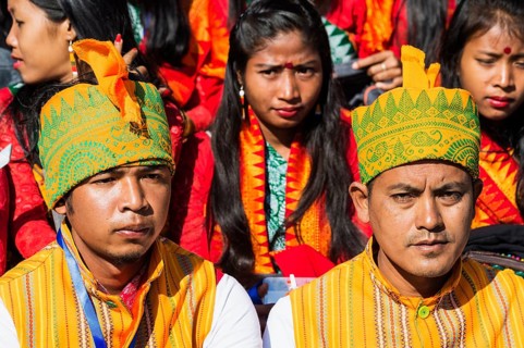 Tribesmen at the Hornbill Festival