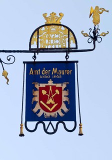 Handwerkerschild Amt der Maurer Anno