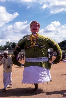 Dussera or Dasara procession during Navarathri festival in Mysuru or Mysore
