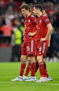 Enttaeuschung bei Thomas Mueller FC Bayern Muenchen FCB