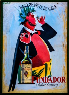 Museum with old advertising posters