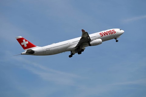 Flugzeug Swiss