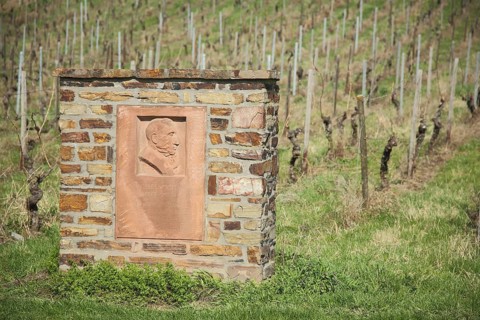 Monument to Wilhelm-Ruthe 1865-1954 Chairman Rheingau Wine Merchants Association in Erbach