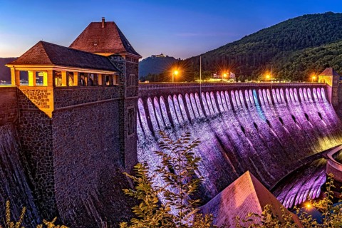 Dam in the evening light