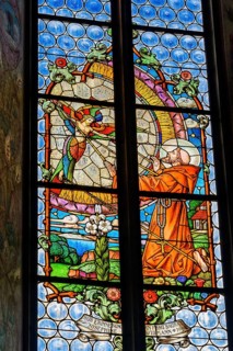 Colourful church window