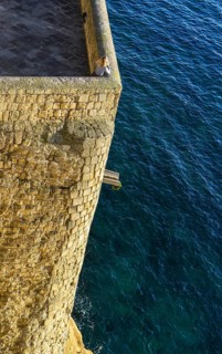 Castle wall Castel dell'Ovo