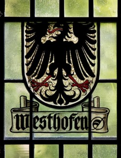 Historical coat of arms disc of Westhofen