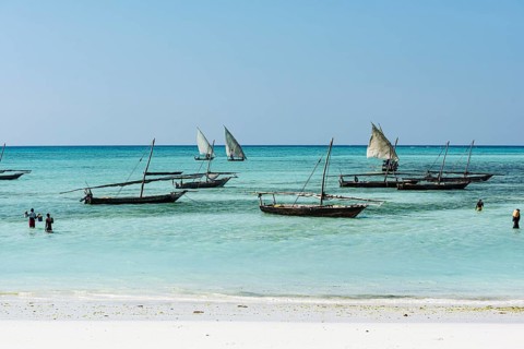 Fischerboote vor Nungwi