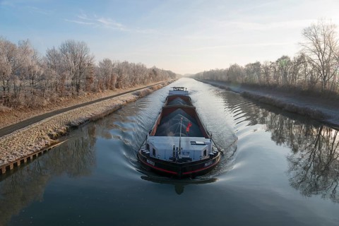 Ship on the Mittelland Canal