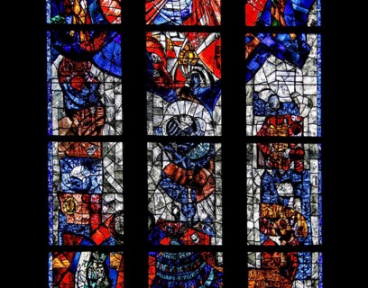 Fulfilment window by Peter Valentin Feuerstein in Ulm Cathedral