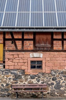 Historic farmhouse with photovoltaic system
