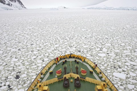 Icebreaker Kapitan Chlebnikow with tourists
