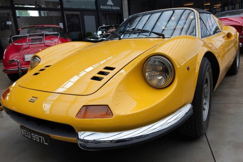 Detail of Vintage Ferrari Dino 246 GT