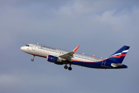 Aircraft Airbus A320 P. Yablochkov of the Russian airline Aeroflot