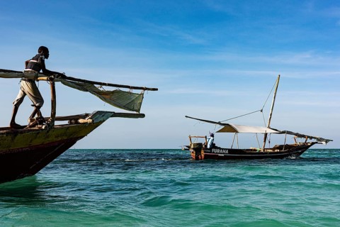Fischerboote vor Nungwi