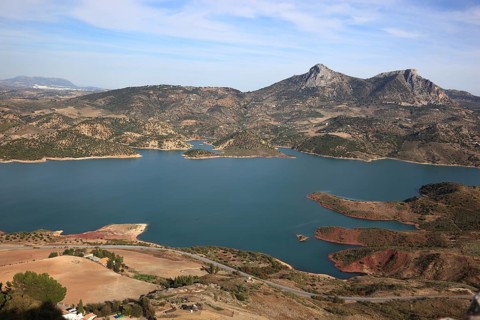 Zahara de la Sierra in the province of Cadiz