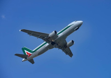 Taking off plane