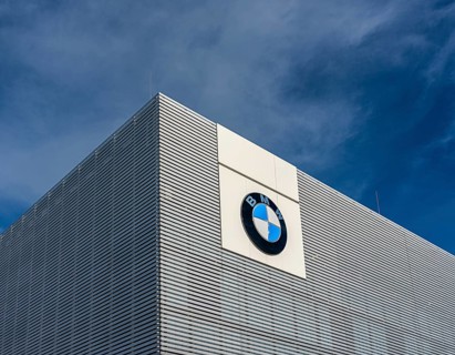 Architecture of the BMW headquarters on Kaiserdamm
