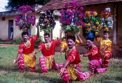 Karagam Dance in Athachamayam celebration in Thripunithura during Onam near Ernakulam