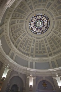 Ceiling with dome in the foyer of the Kaiser-Wilhelms Bad in the spa garden