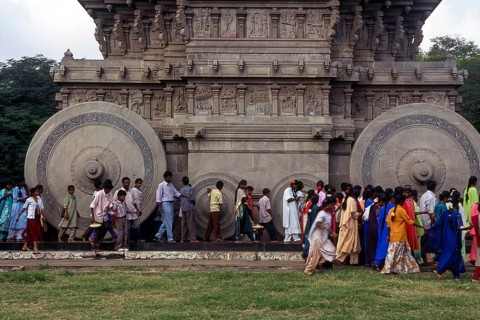 101feet height Stone chariot with 11 feet stone wheels