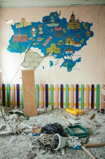 25th school destroyed by a Russian missile attack on 4 March at 9:30 h