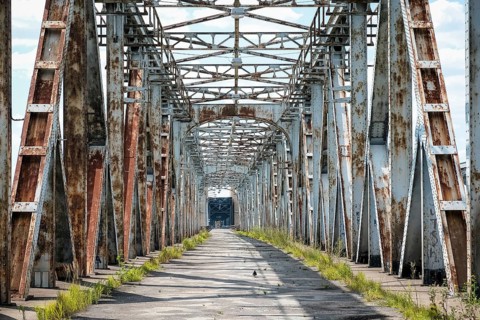Road bridge in Tczew on the lower Vistula