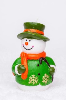 Wax snowman