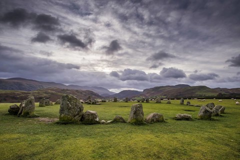 View of the stone circle