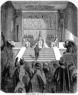 Joseph in front of Pharaoh