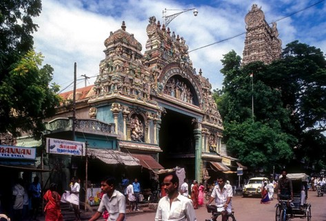 Amman Sannathi in Meenakshi temple in Madurai