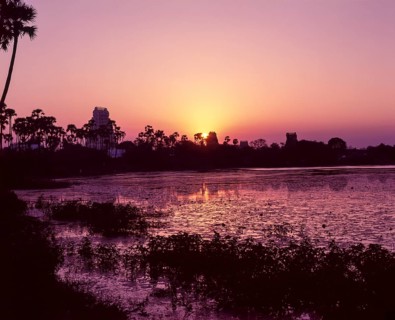 Sunset in Kancheepuram temple city