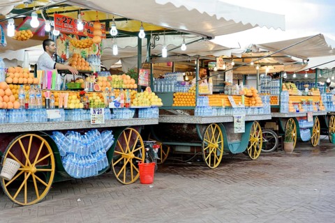 Orange juice sale