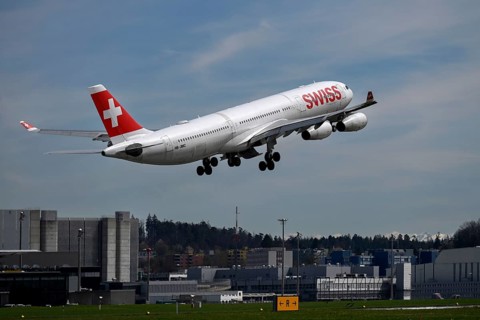 Flugzeug Swiss