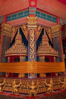 Songkran temple decoration