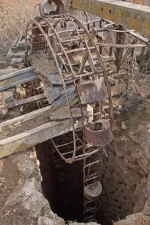 Disused well on a vineyard