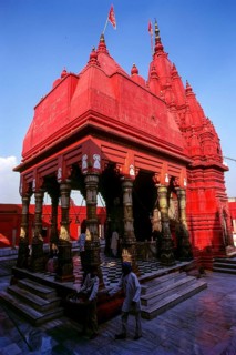 Durga temple also known as Monkey temple in Varanasi