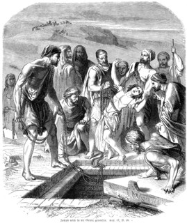 Joseph is thrown into the pit