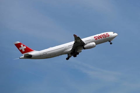 Flugzeug Swiss