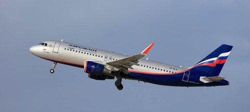 Aircraft Airbus A320 P. Yablochkov of the Russian airline Aeroflot