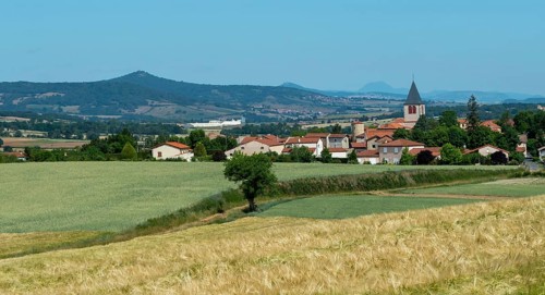 Bournoncle Saint-Pierre village near Brioude city. Haute Loire departement. Auvergne Rhone Alpes. France