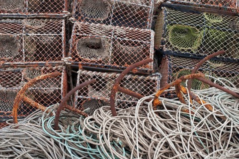 Crab fishing pots