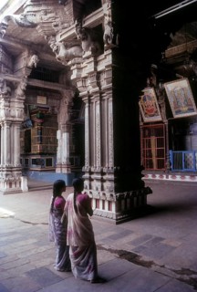 The Giant pillar in front of the nrittasaba in Nataraja Temple at Chidambaram